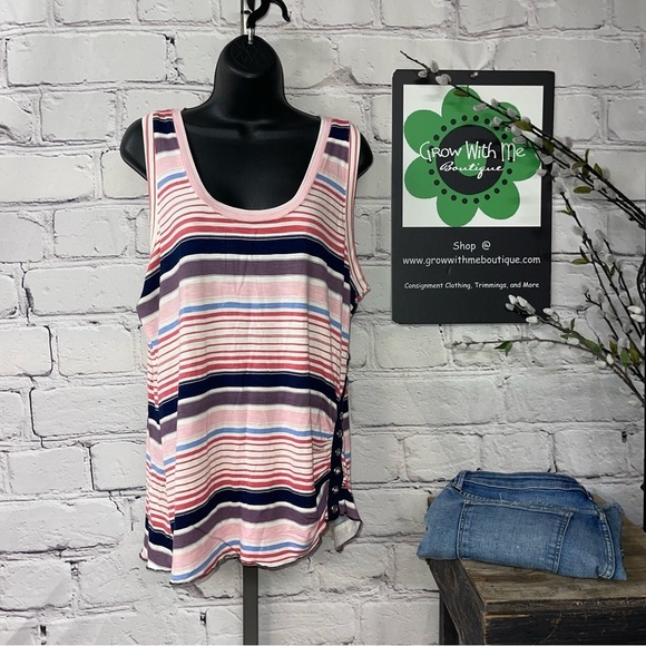 Maurices striped top large - Picture 1 of 6